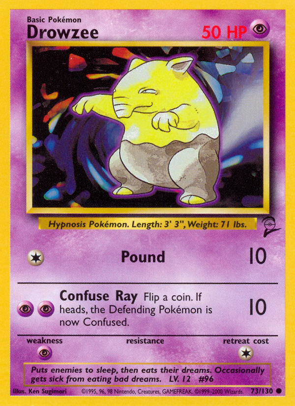 Drowzee — illustrated card