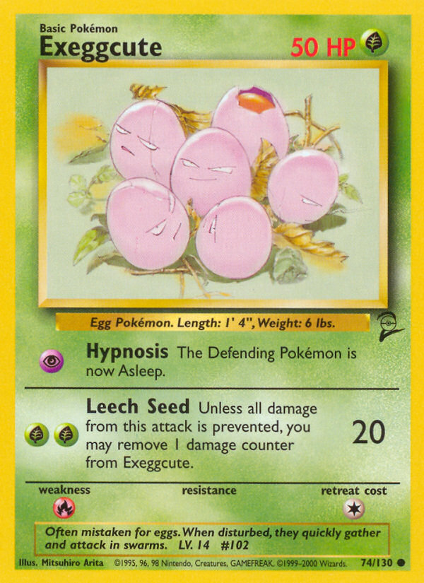 Exeggcute — illustrated card