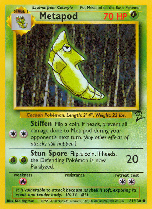 Metapod — illustrated card