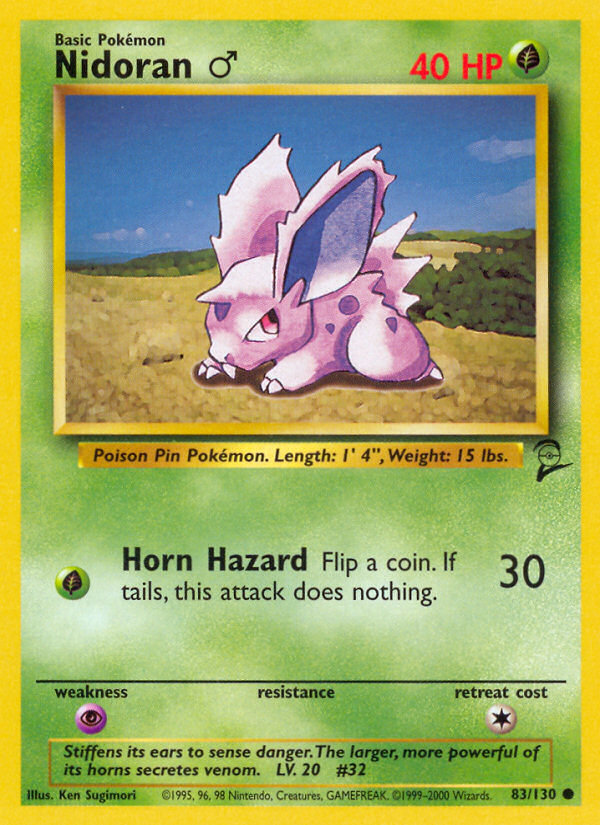 Nidoran ♂ — illustrated card