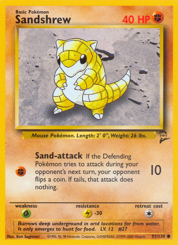 Sandshrew — illustrated card