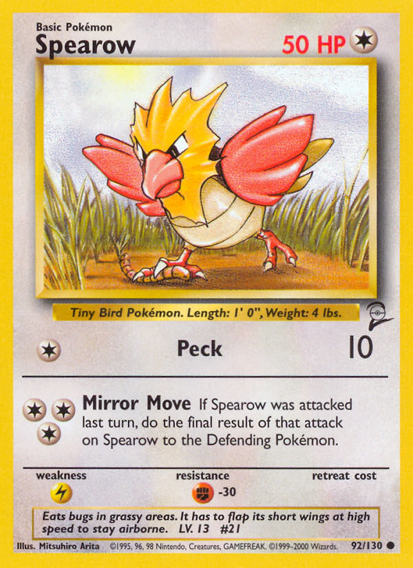 Spearow — illustrated card