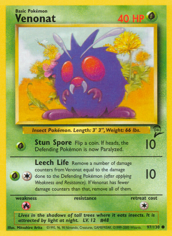 Venonat — illustrated card