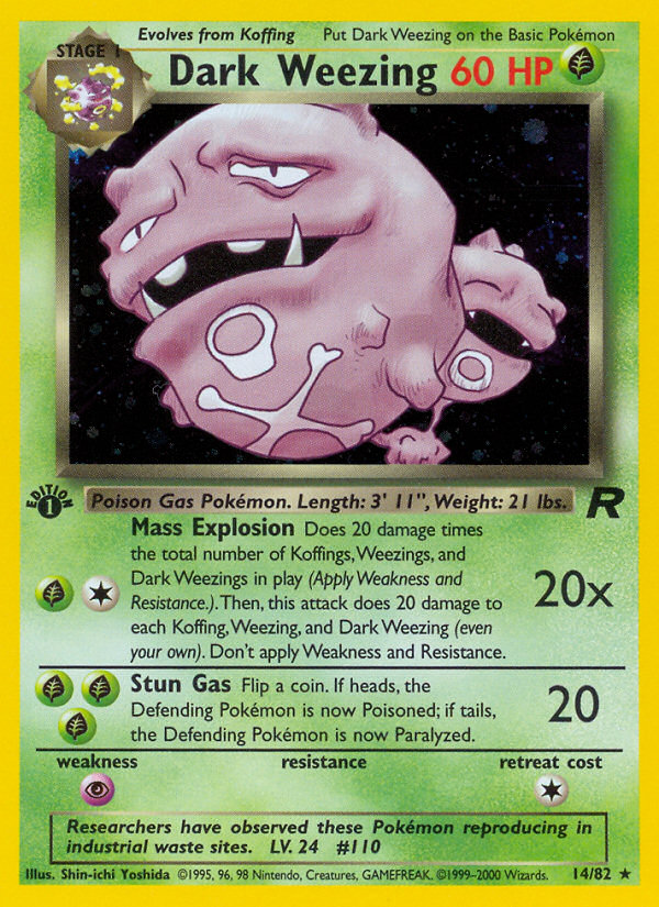Dark Weezing — illustrated card
