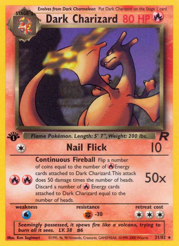 Dark Charizard — illustrated card