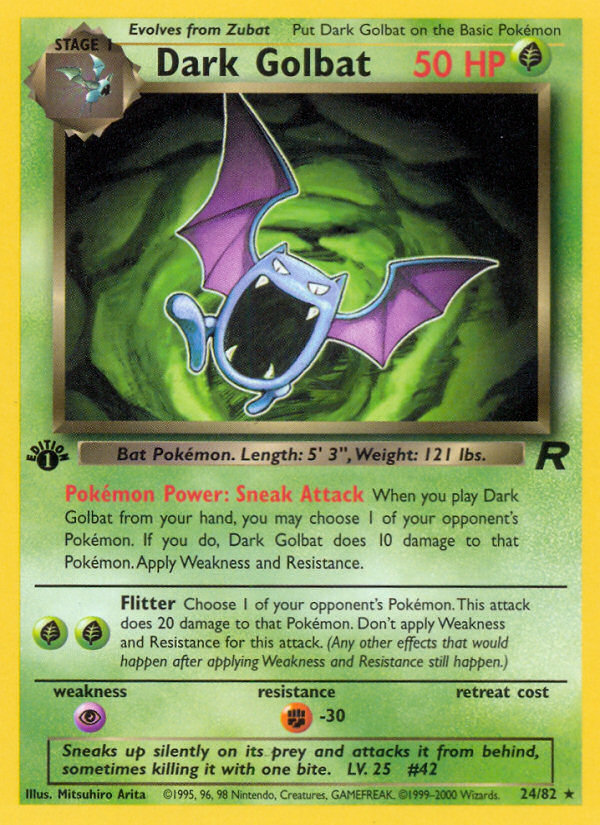Dark Golbat — illustrated card