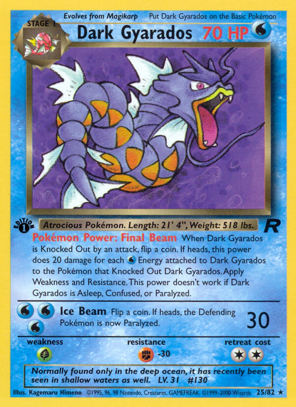 Dark Gyarados — illustrated card