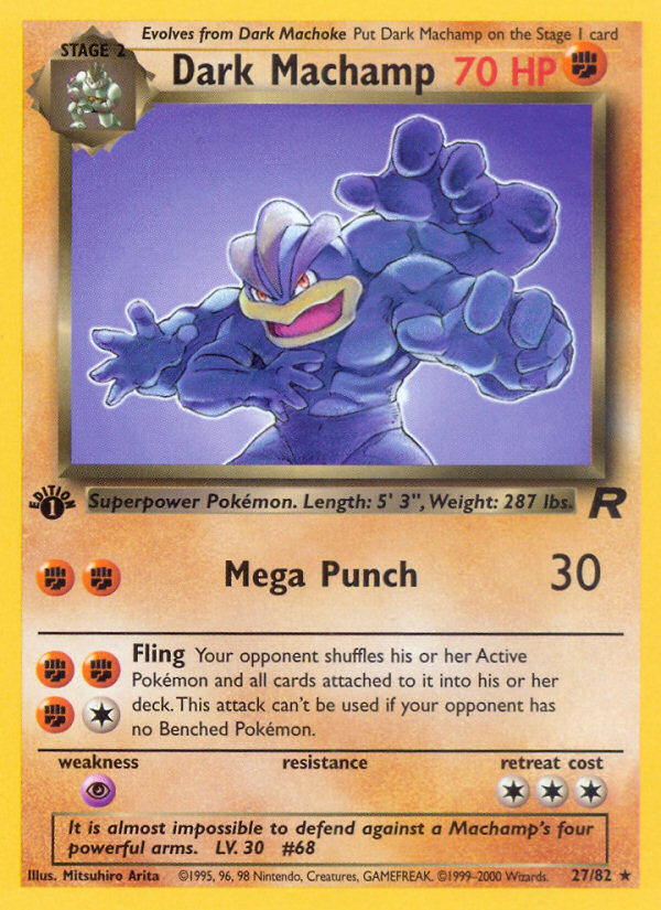 Dark Machamp — illustrated card