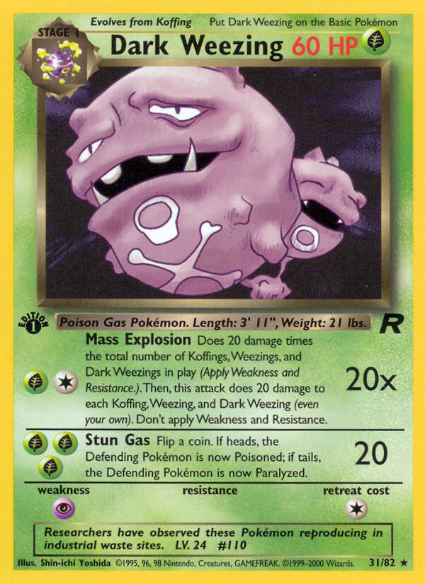 Dark Weezing — illustrated card