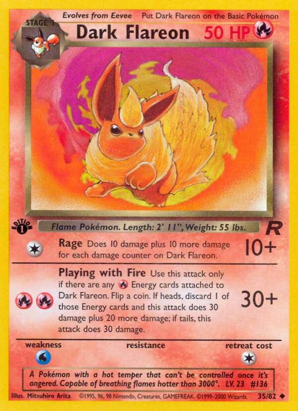Dark Flareon — illustrated card