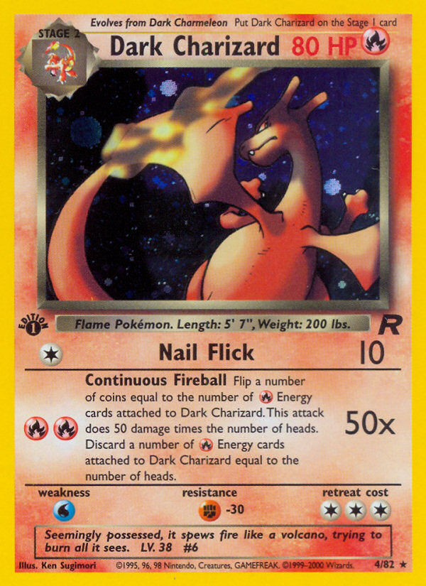 Dark Charizard — illustrated card