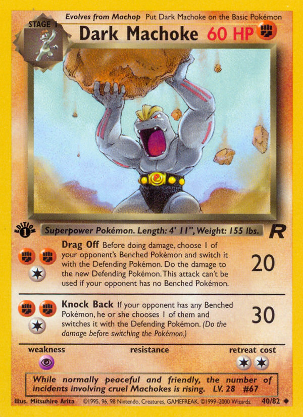 Dark Machoke — illustrated card