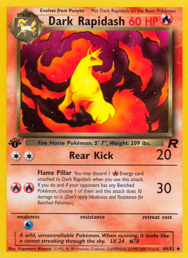 Dark Rapidash — illustrated card