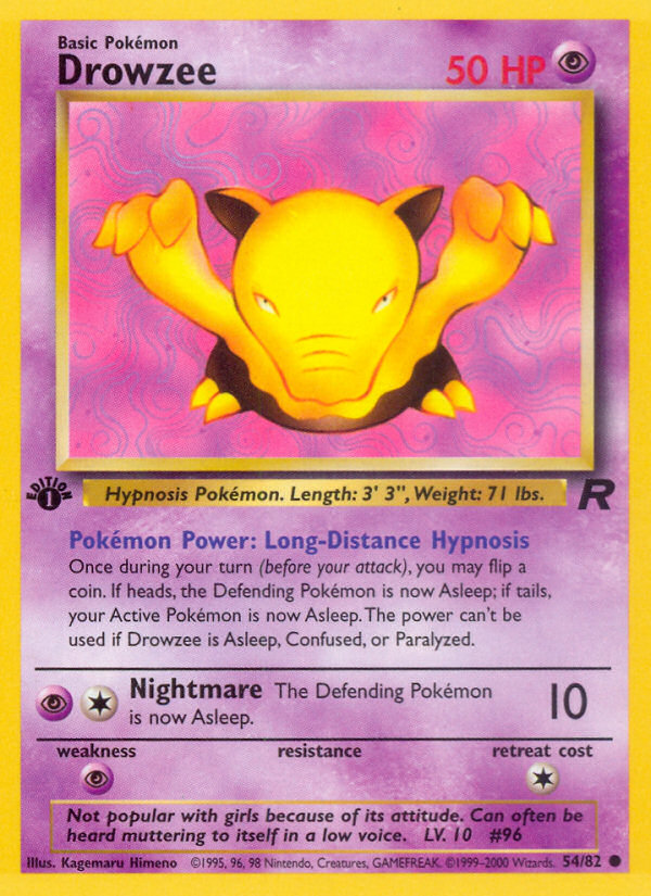 Drowzee — illustrated card