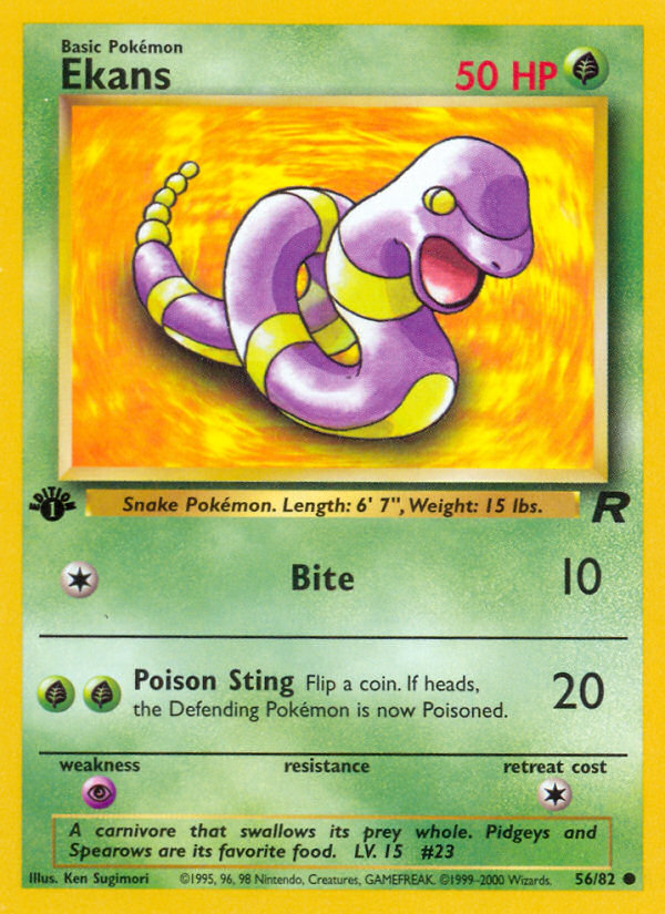 Ekans — illustrated card