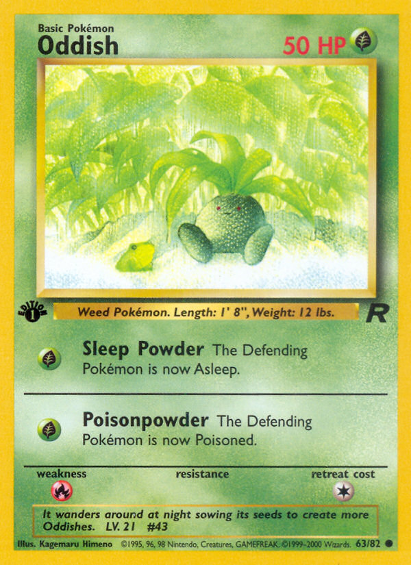 Oddish — illustrated card