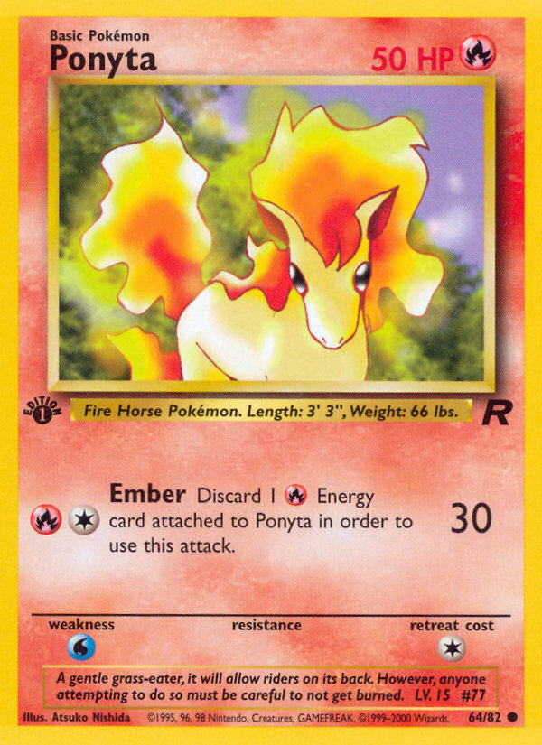 Ponyta — illustrated card