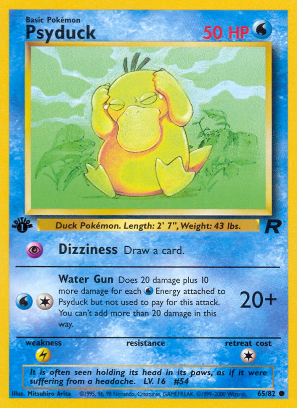 Psyduck — illustrated card
