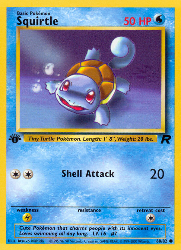 Squirtle — illustrated card