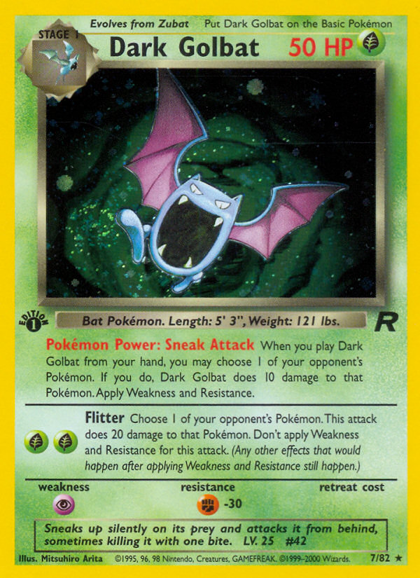 Dark Golbat — illustrated card