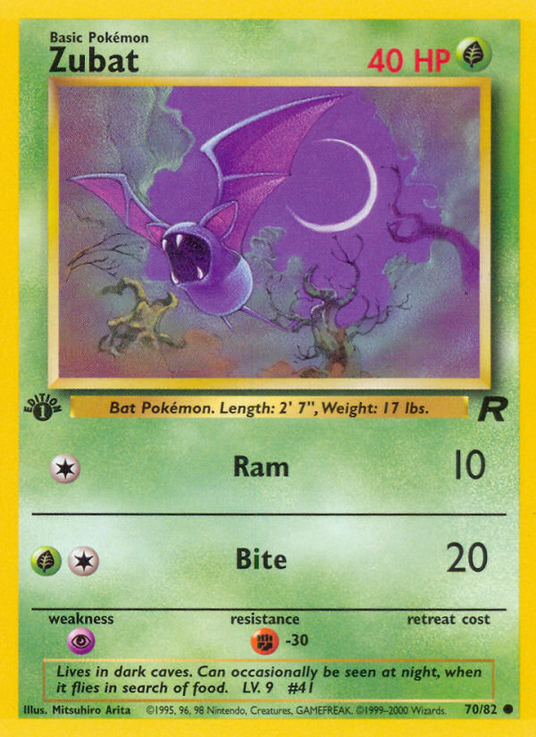 Zubat — illustrated card