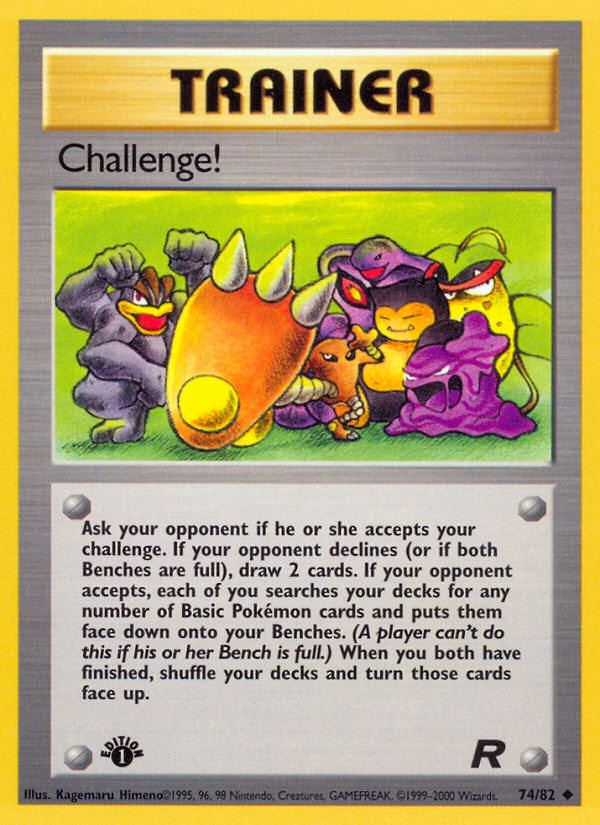 Challenge! — illustrated card