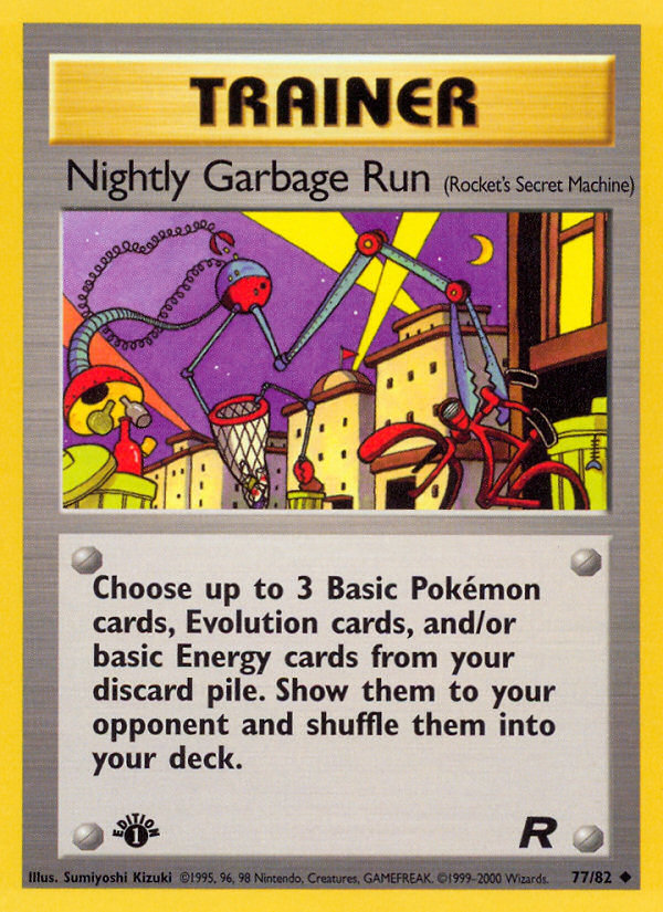Nightly Garbage Run — illustrated card
