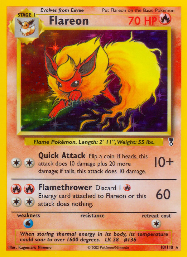 Flareon — illustrated card
