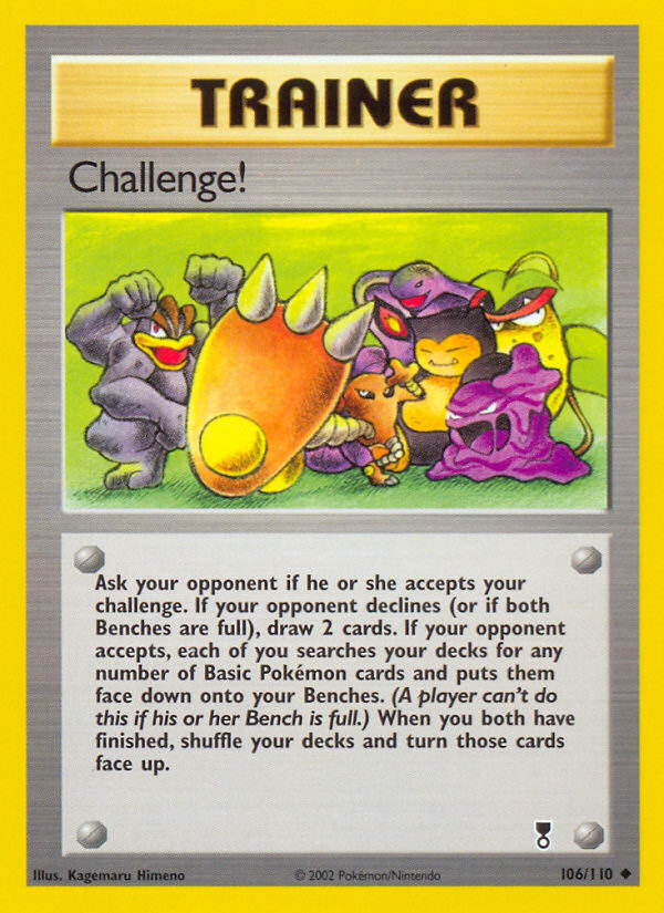 Challenge! — illustrated card