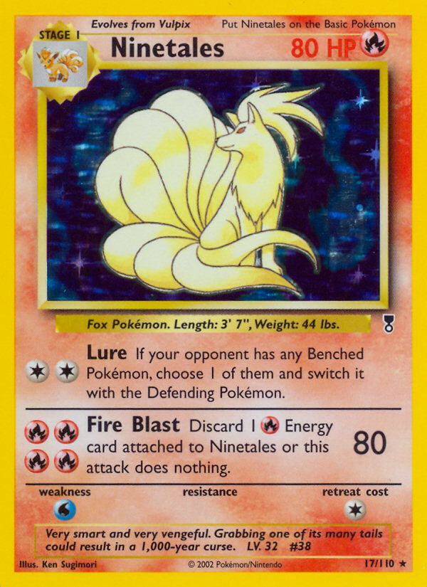 Ninetales — illustrated card