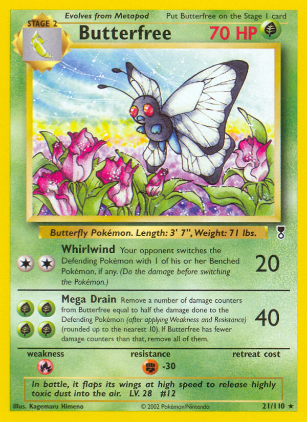 Butterfree — illustrated card