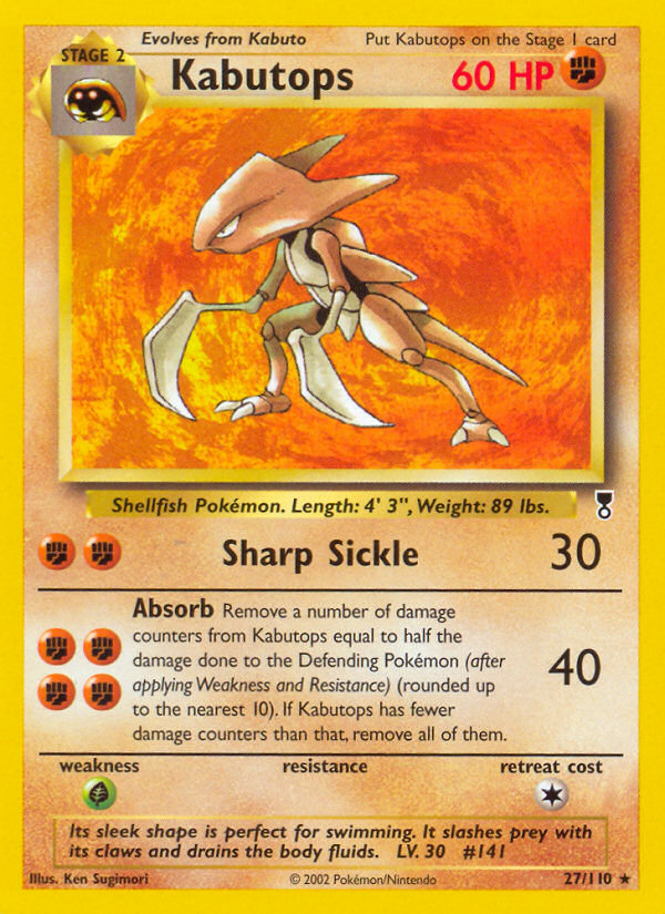 Kabutops — illustrated card