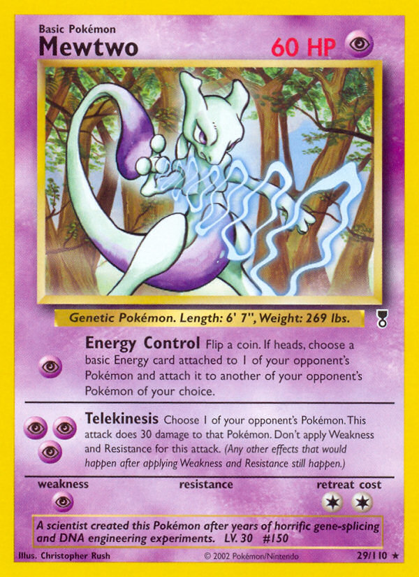 Mewtwo — illustrated card