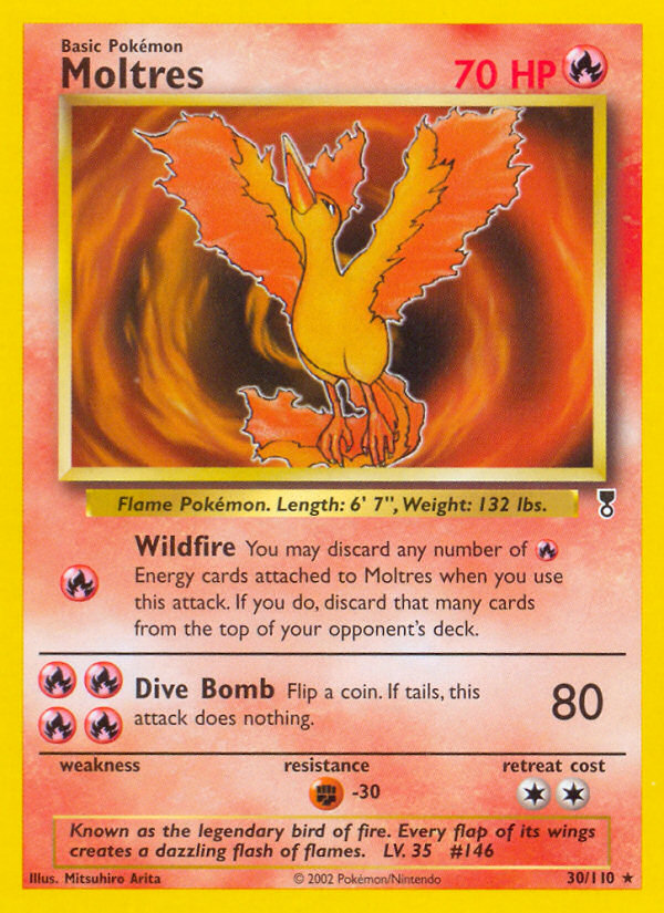 Moltres — illustrated card