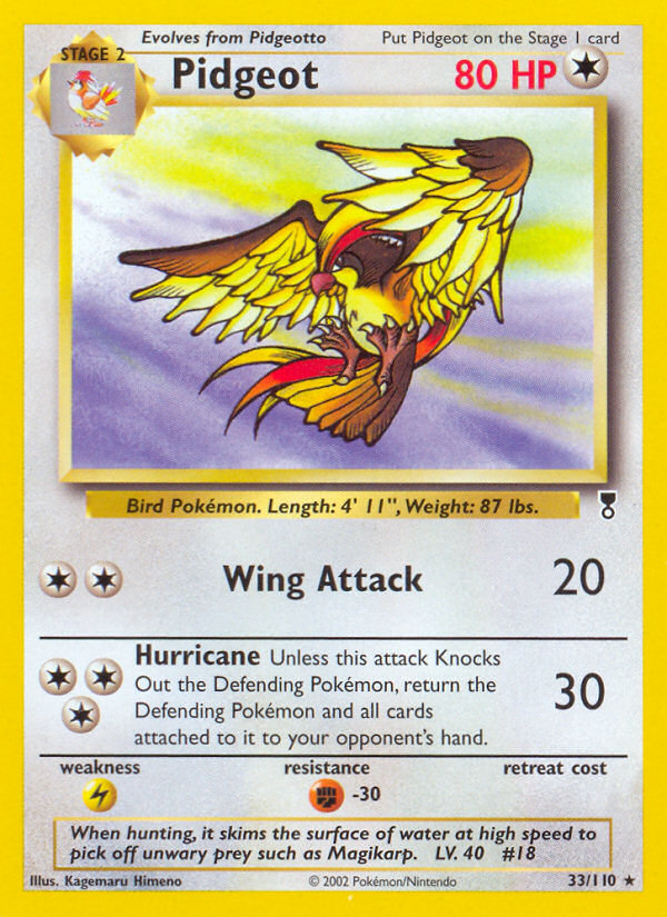 Pidgeot — illustrated card