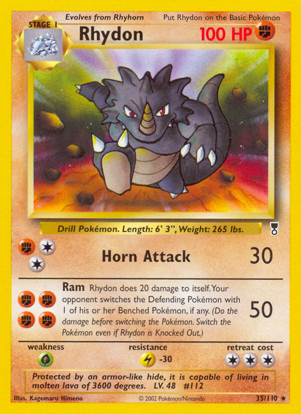 Rhydon — illustrated card