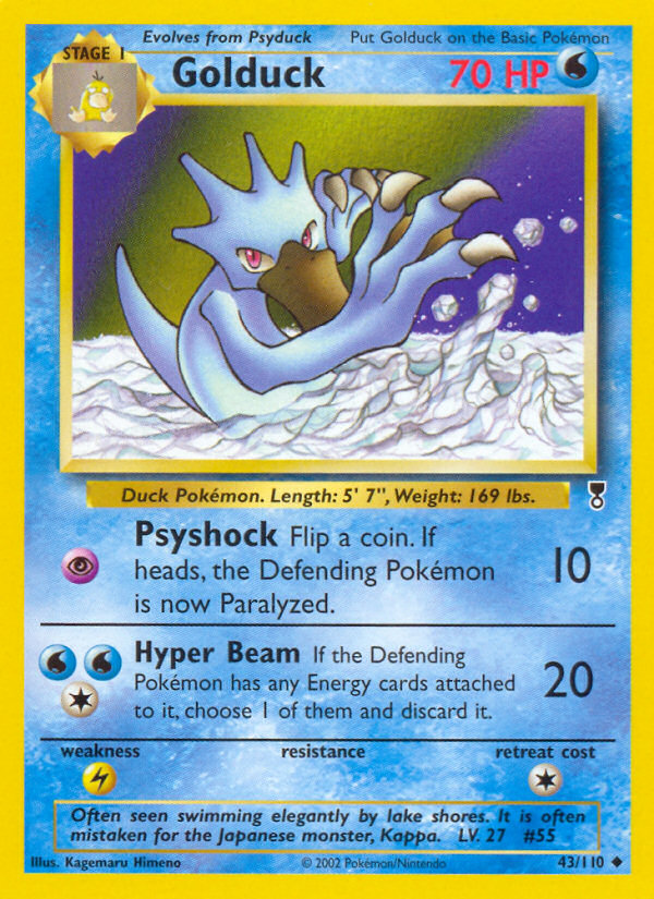 Golduck — illustrated card