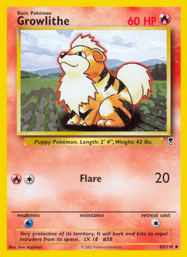 Growlithe — illustrated card