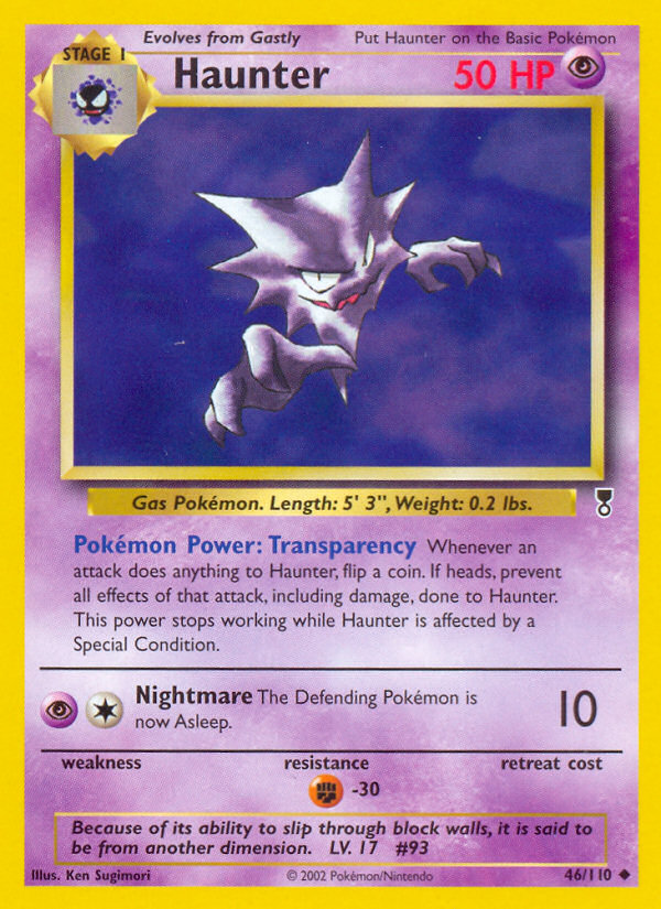 Haunter — illustrated card