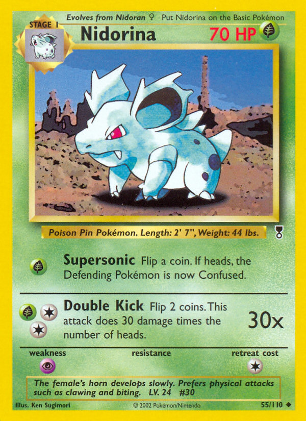 Nidorina — illustrated card