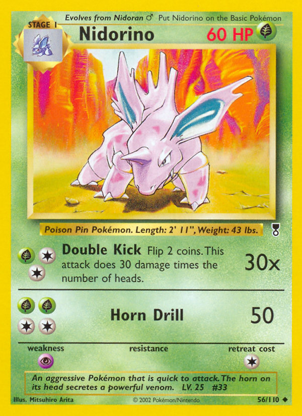 Nidorino — illustrated card