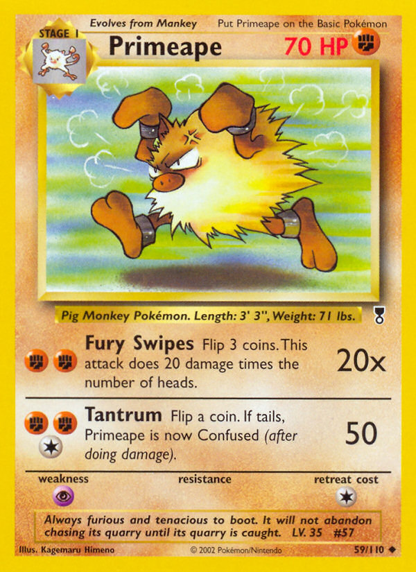 Primeape — illustrated card