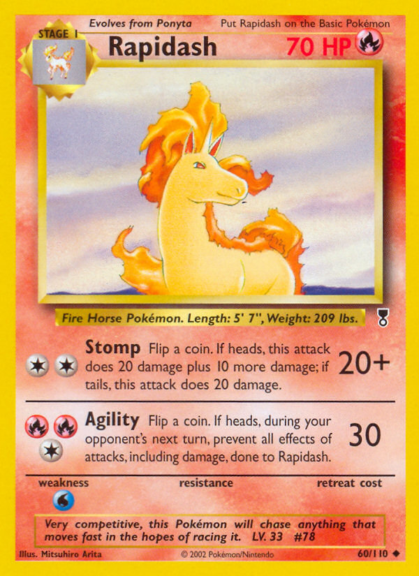 Rapidash — illustrated card