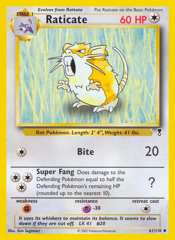 Raticate — illustrated card