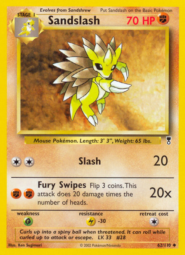 Sandslash — illustrated card