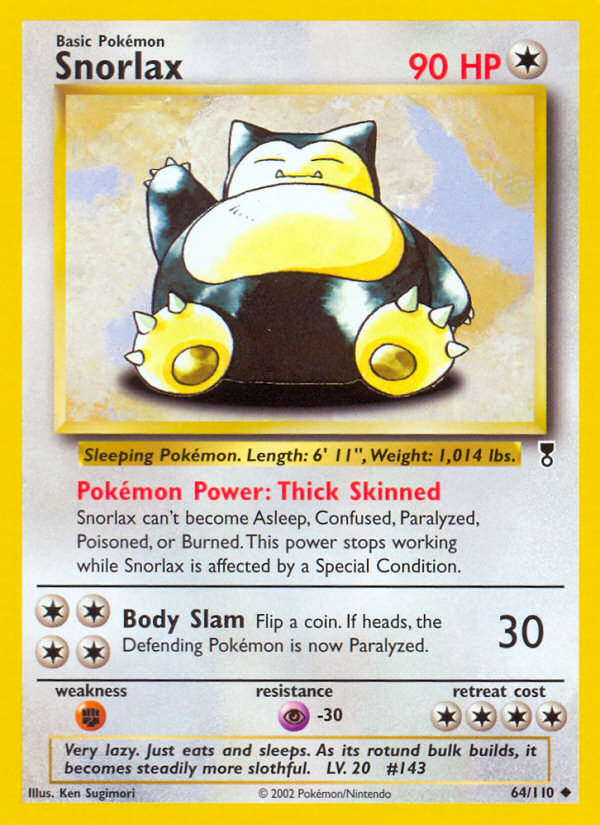 Snorlax — illustrated card