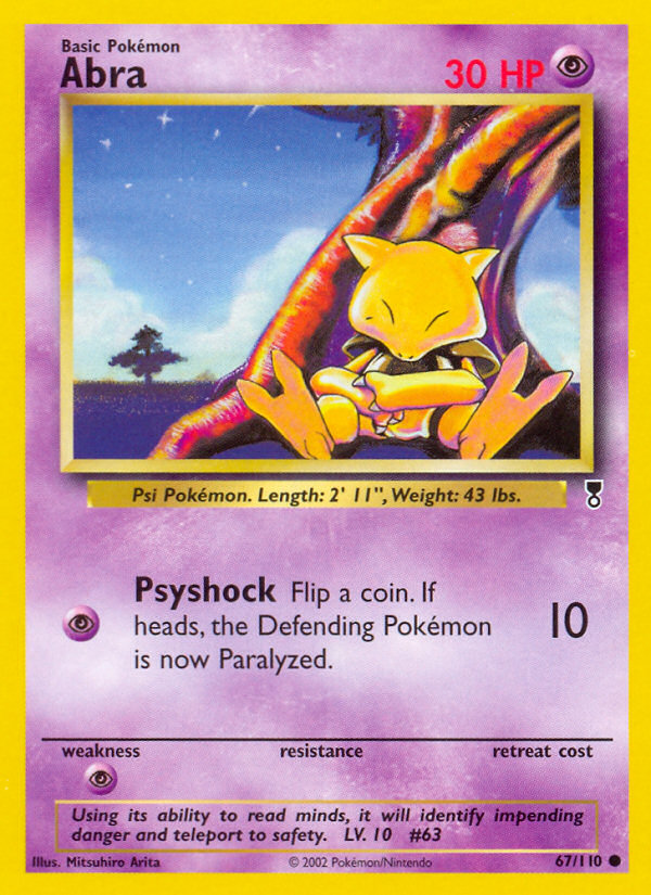 Abra — illustrated card