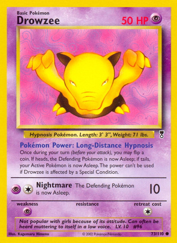Drowzee — illustrated card