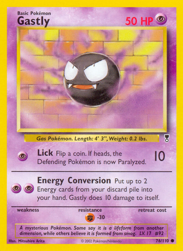 Gastly — illustrated card
