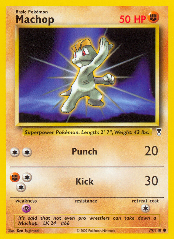 Machop — illustrated card